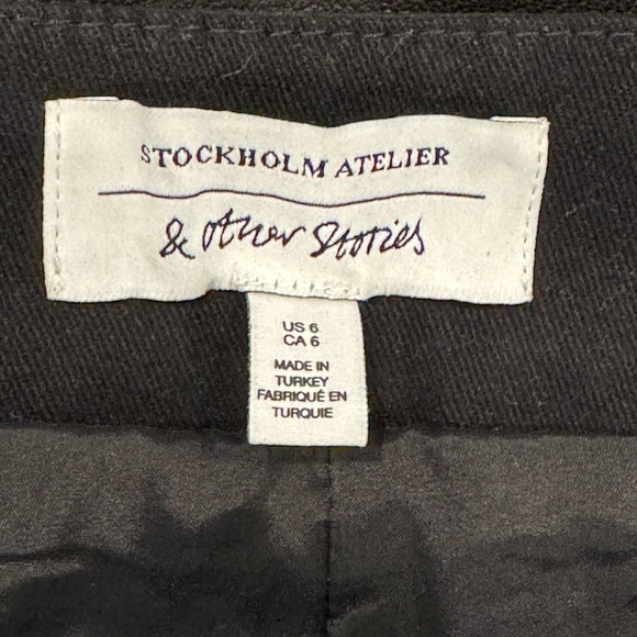 Stockholm Atelier & Other Stories Faux Leather Suit - Size 6 - Picture 10 of 11